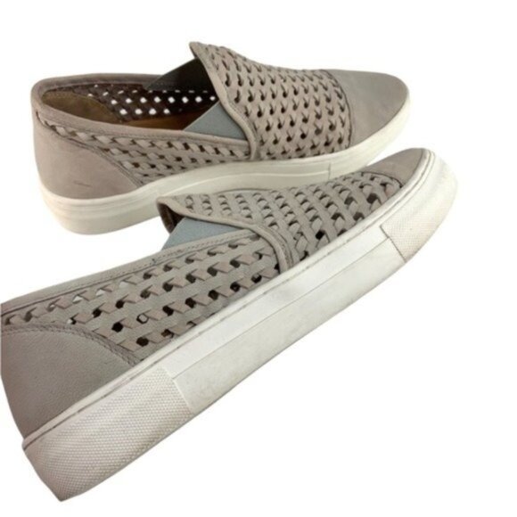 Seychelles Woven Nubuck Almond Toe Platform Flats - Picture 6 of 7